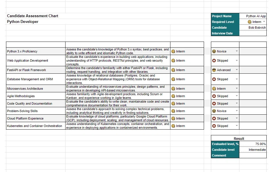 Excel Document